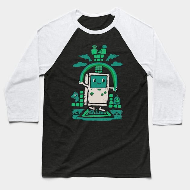 90s Gamer Baseball T-Shirt by Pixelmania